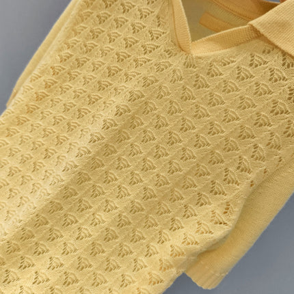 MIUMIU 26S KNITTED POLO SHIRT 882