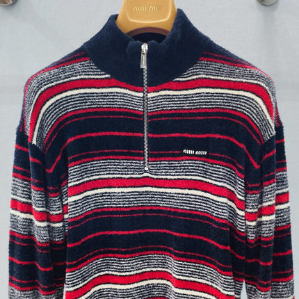 MIUMIU 26S ZIPPER SWEATER 879