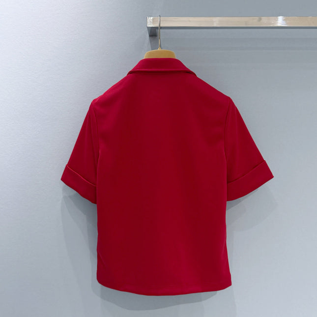 MIUMIU 26S SHORT-SLEEVE POLO T-SHIRT STYLE 1101