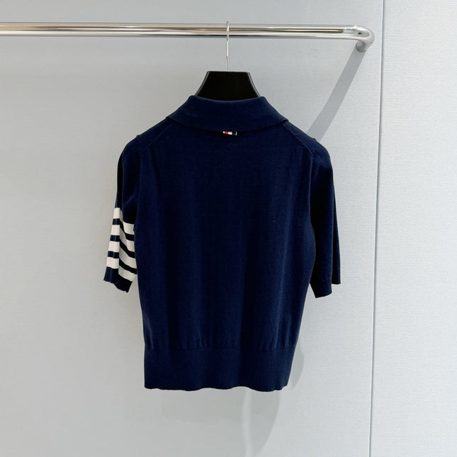 THOM 26S SHORT SLEEVE POLO KNIT TOP STYLE 265