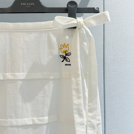 PRADA 26S COTTON MIDI SKIRT STYLE 965