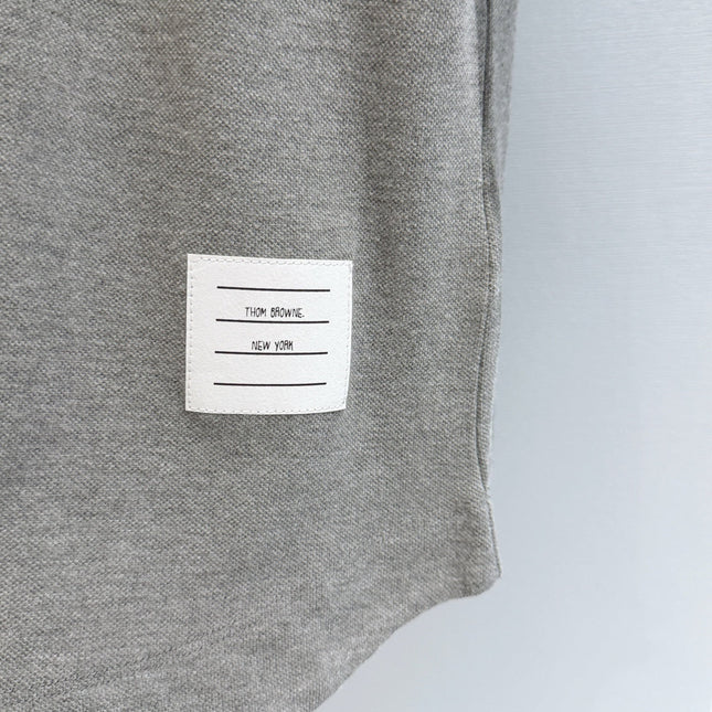 THOM 26S GRAY STRIPED POLO SHIRT STYLE 201