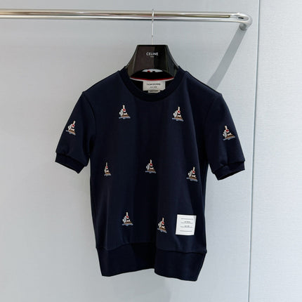 THOM 26S SHORT-SLEEVE KNIT TOP STYLE 200