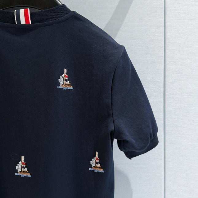 THOM 26S SHORT-SLEEVE KNIT TOP STYLE 200
