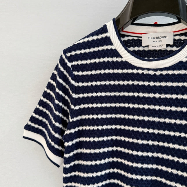 THOM 26S SHORT-SLEEVE KNIT TOP STYLE 198