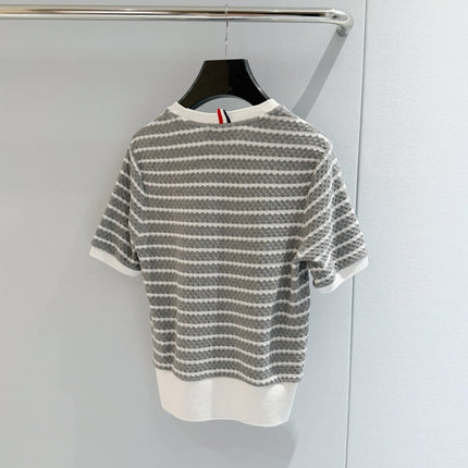 THOM 26S SHORT-SLEEVE KNIT TOP STYLE 196
