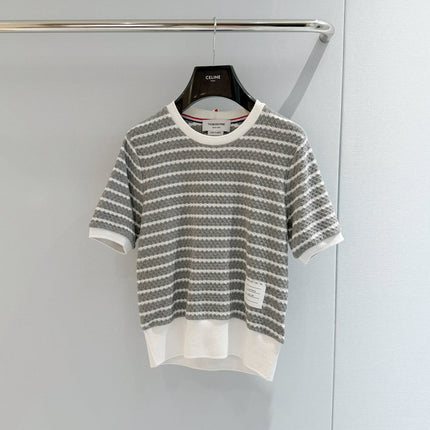 THOM 26S SHORT-SLEEVE KNIT TOP STYLE 196