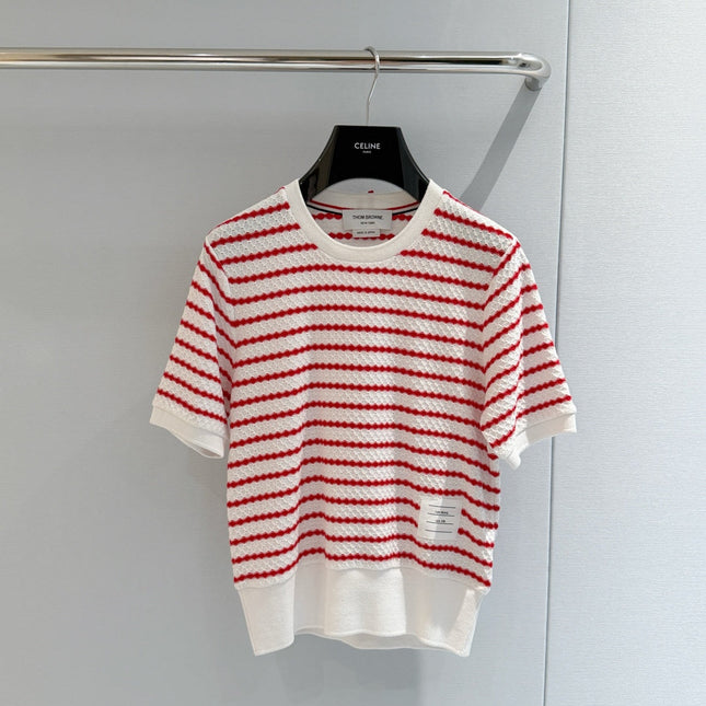 THOM 26S SHORT-SLEEVE KNIT TOP STYLE 194