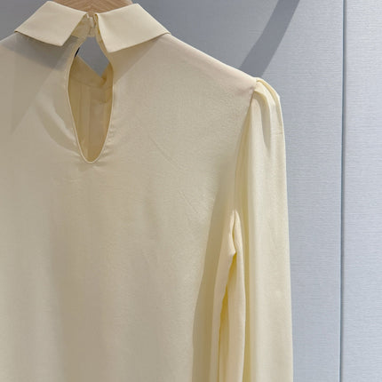 VALENTINO 26S BOW-DETAIL LONG-SLEEVE BLOUSE 368