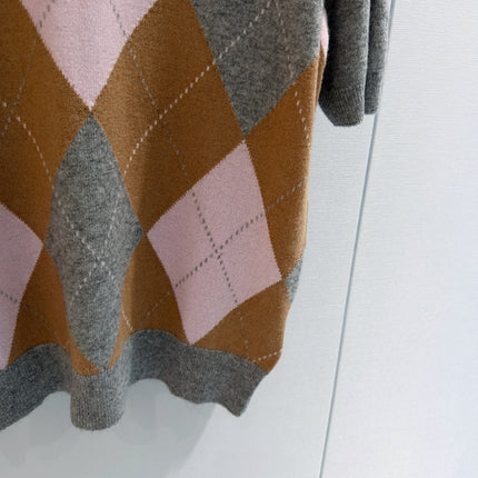 PRADA 26S SHORT-SLEEVE KNIT SWEATER 1080