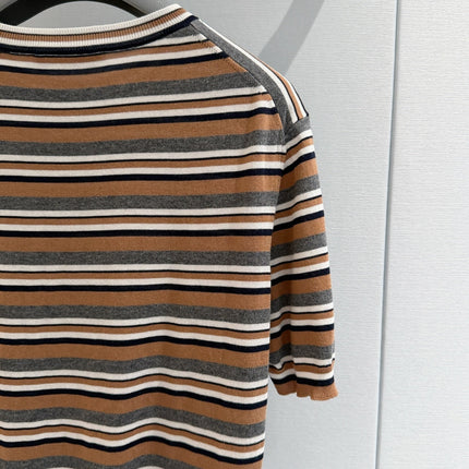 PRADA 26S SHORT-SLEEVE KNIT TOP 1078
