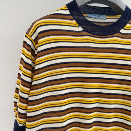 PRADA 26S SHORT-SLEEVE KNIT TOP 1084