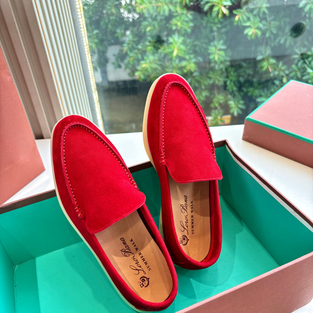 LP LOAFERS 25S IN DARK RED CASHMERE