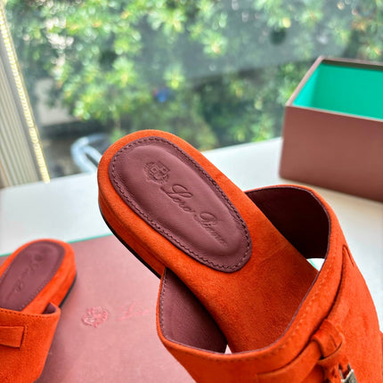 LP THONG SANDALS 25S IN ORANGE SUEDE