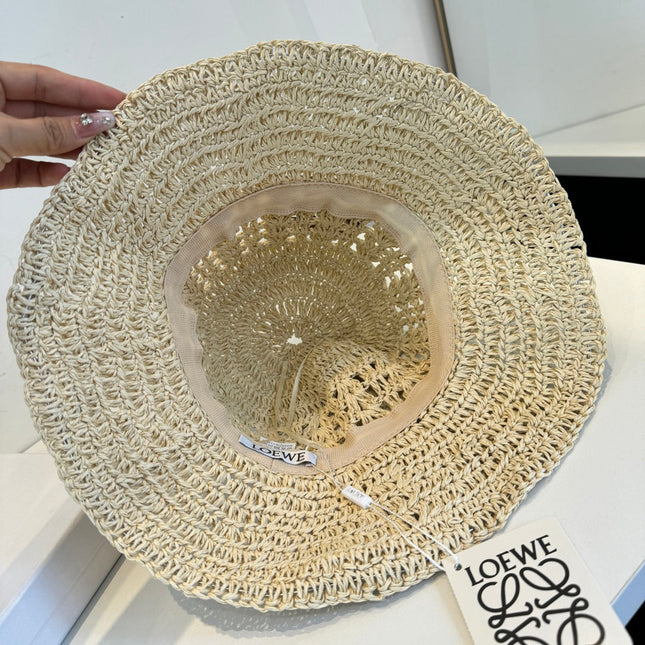 LOEWE 26S RAFFIA BUCKET HAT STYLE 205