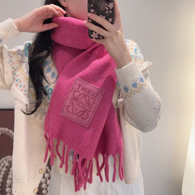 LOEWE 26S SCARF 200 IN WOOL MOHAIR 896358