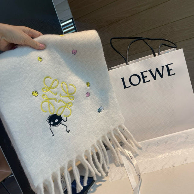 LOEWE 26S SCARF 185 IN WOOL MOHAIR 901963