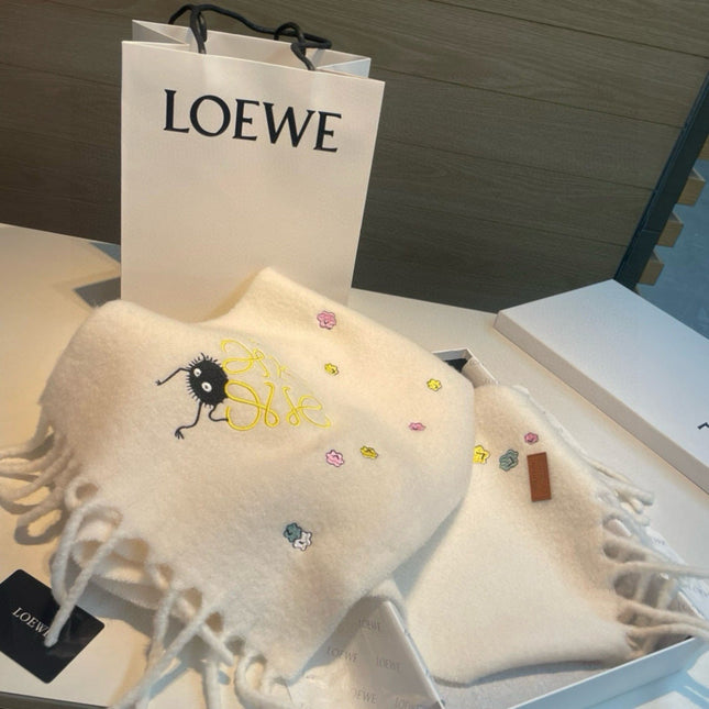 LOEWE 26S SCARF 185 IN WOOL MOHAIR 901963