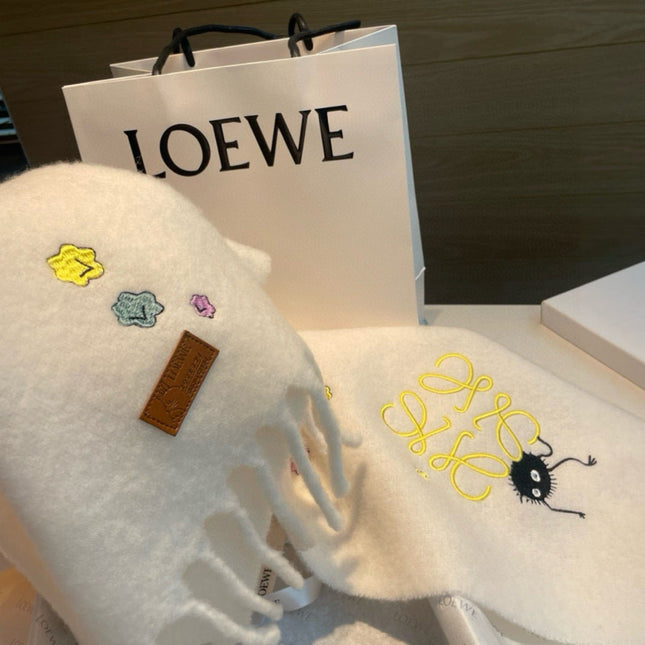 LOEWE 26S SCARF 185 IN WOOL MOHAIR 901963