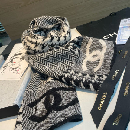CHANEL 25S SCARF 190 CM IN CASHMERE 942958