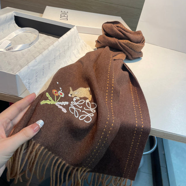 LOEWE 26S SCARF 180 IN CASHMERE 113777
