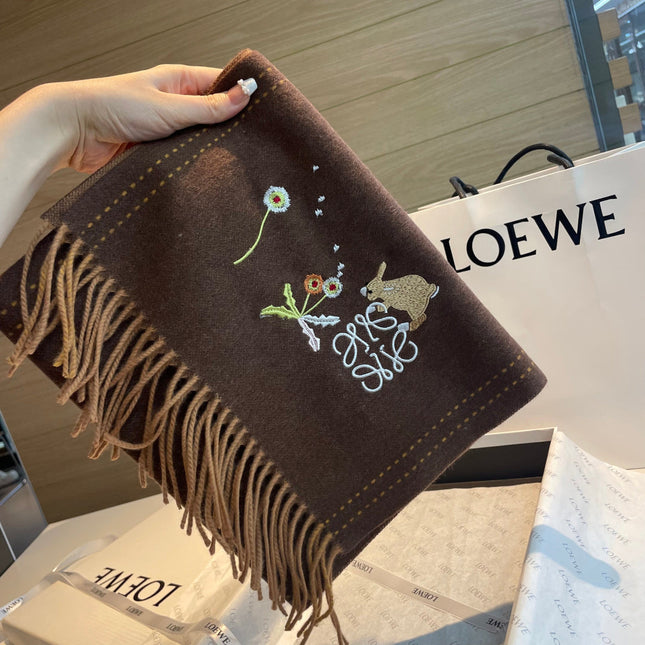 LOEWE 26S SCARF 180 IN CASHMERE 113777