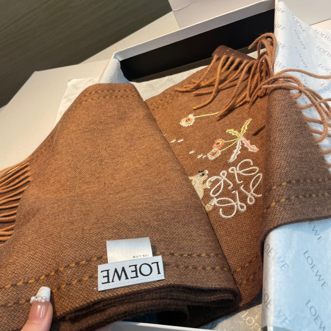 LOEWE 26S SCARF 180 IN CASHMERE 113777