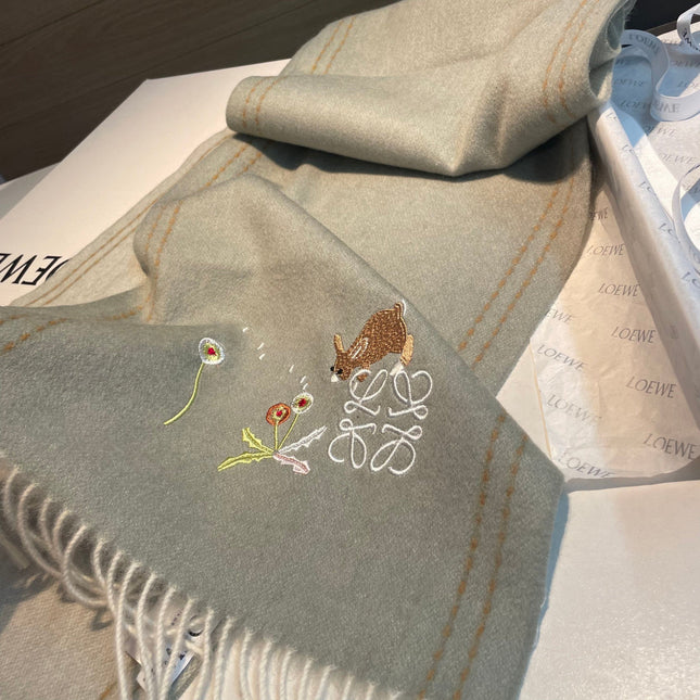 LOEWE 26S SCARF 180 IN CASHMERE 113778