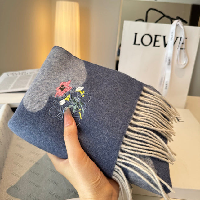 LOEWE 26S SCARF 180 IN CASHMERE WOOL 130440
