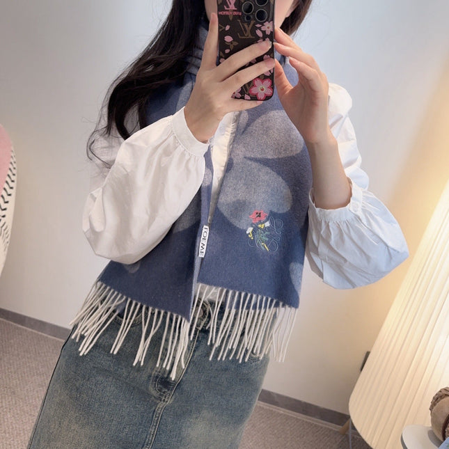LOEWE 26S SCARF 180 IN CASHMERE WOOL 130440