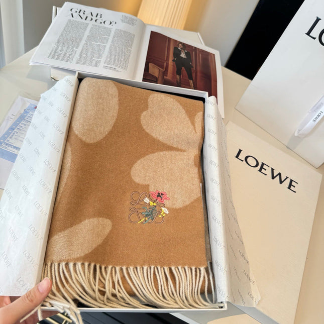LOEWE 26S SCARF 180 IN CASHMERE WOOL 130441