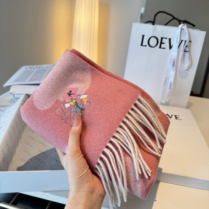 LOEWE 26S SCARF 180 IN CASHMERE WOOL 130442