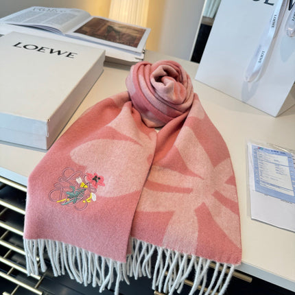 LOEWE 26S SCARF 180 IN CASHMERE WOOL 130442