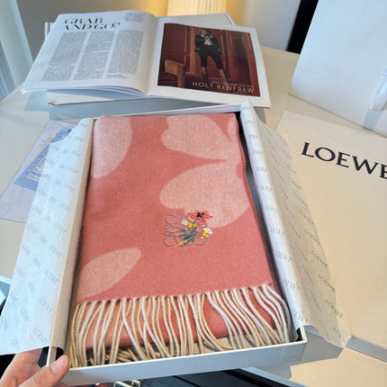 LOEWE 26S SCARF 180 IN CASHMERE WOOL 130442