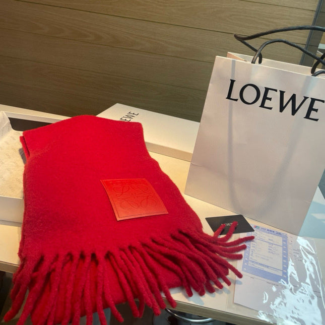 LOEWE 26S SCARF 200 IN WOOL MOHAIR 142598