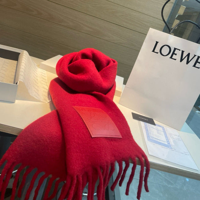 LOEWE 26S SCARF 200 IN WOOL MOHAIR 142598