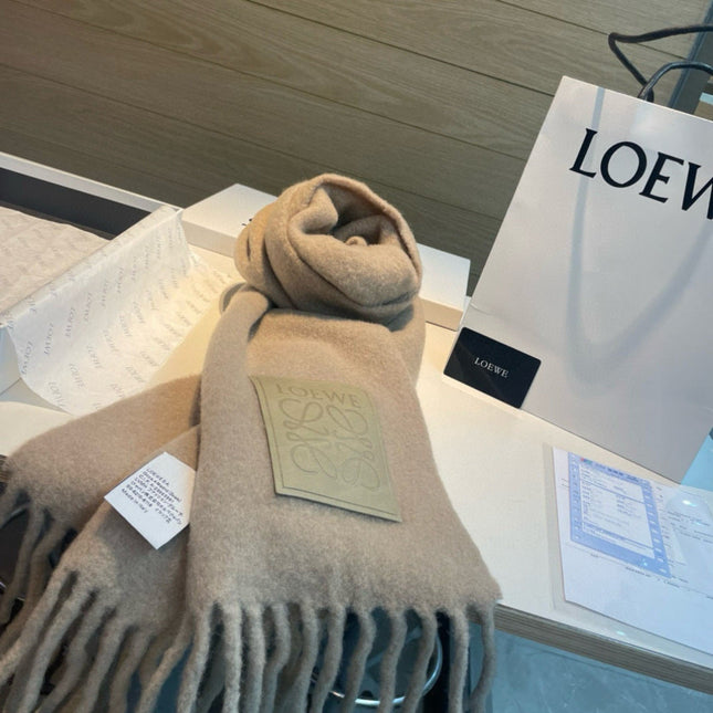 LOEWE 26S SCARF 200 IN WOOL MOHAIR 142599