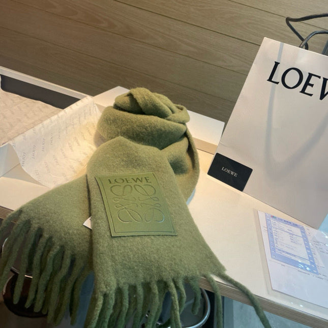 LOEWE 26S SCARF 200 IN WOOL MOHAIR 142601