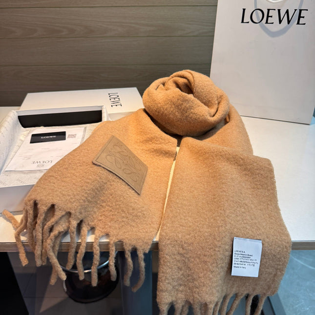 LOEWE 26S SCARF 200 IN WOOL MOHAIR 142592