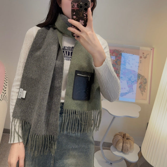 LOEWE 26S SCARF 180 IN CASHMERE WOOL 147441