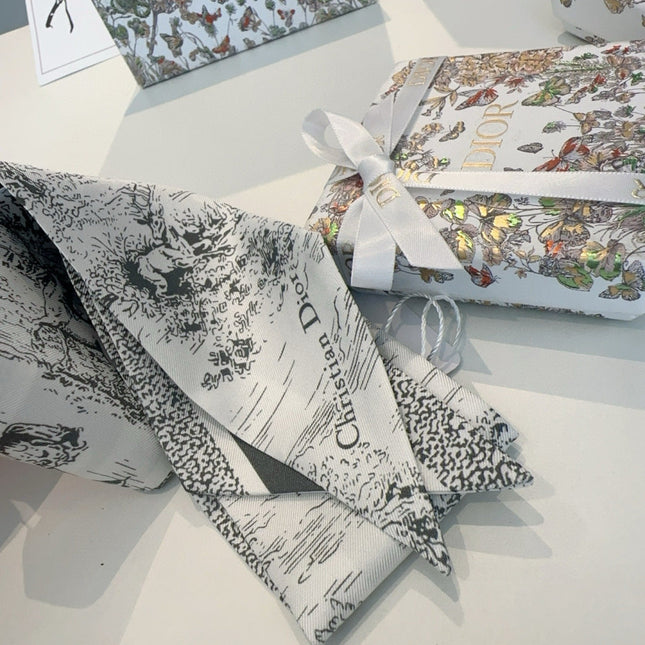 DIOR 26S SCARF 105CM IN SILK 309542