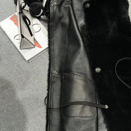 HERMES 25S SHEARLING VEST483