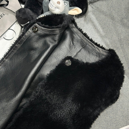 HERMES 25S SHEARLING VEST483