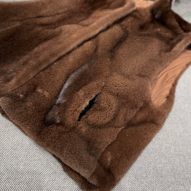 HERMES 25S SLEEVELESS MINK FUR VEST 475