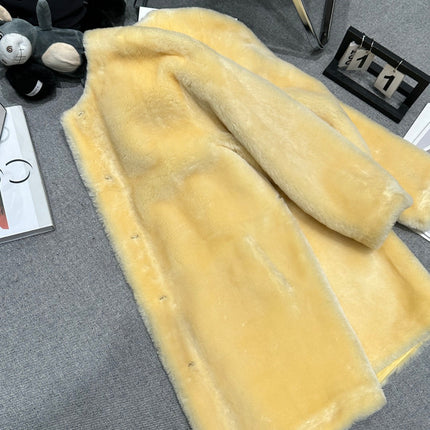 CHANEL 25S SHEEP FUR COAT 504