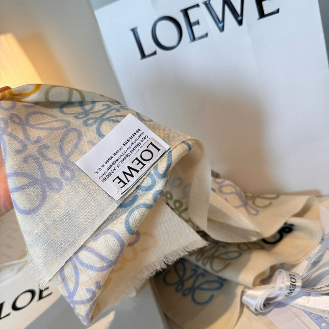 LOEWE 26S SCARF 200 IN CASHMERE SILK 896320