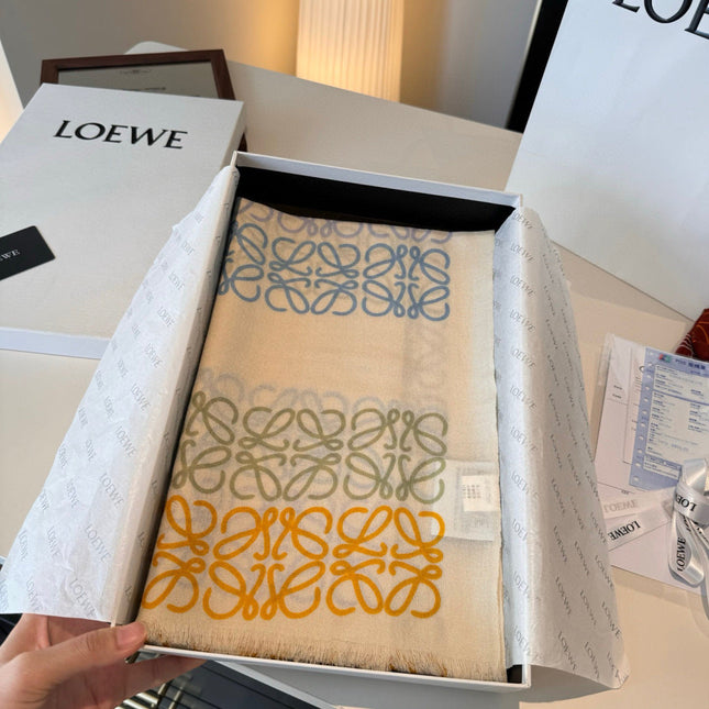 LOEWE 26S SCARF 200 IN CASHMERE SILK 896320