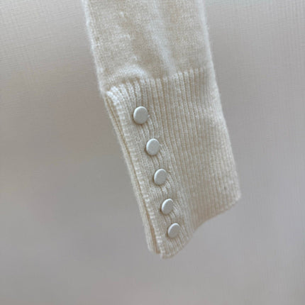 DIOR 26S BOW-TIE ROUND-NECK KNIT SWEATER 1385