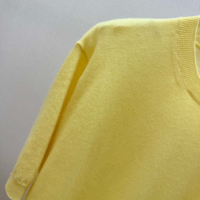 PRADA 26S SHORT-SLEEVE KNIT TOP 1057