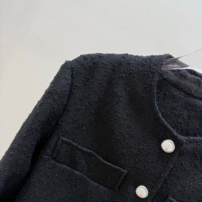 CHANEL 26S FLORAL TRIM TWEED JACKET 1285